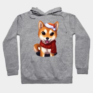 Cute Shiba Inu Drawing Hoodie